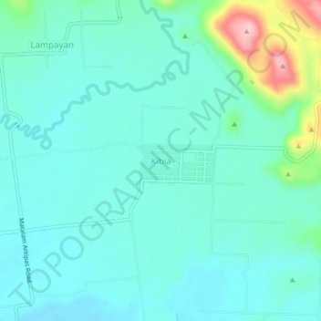 Mappa topografica Kibia, altitudine, rilievo