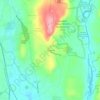 Mappa topografica Cold Spring, altitudine, rilievo