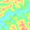 Mappa topografica Bumpus Mills, altitudine, rilievo