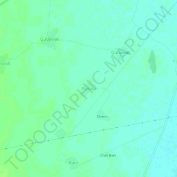 Mappa topografica Padola, altitudine, rilievo