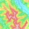 Mappa topografica San Quirico in Collina, altitudine, rilievo
