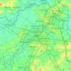 Mappa topografica Lille, altitudine, rilievo