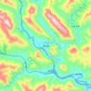 Mappa topografica 黑河镇, altitudine, rilievo