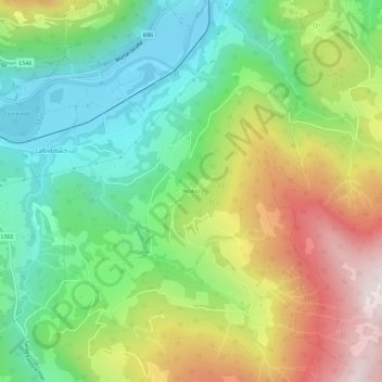 Mappa topografica Probst, altitudine, rilievo