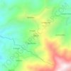 Mappa topografica Albania, altitudine, rilievo