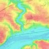 Mappa topografica Les Champs de la Fontaine, altitudine, rilievo