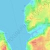 Mappa topografica Glen Cove Landing, altitudine, rilievo