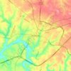 Mappa topografica Bardstown, altitudine, rilievo