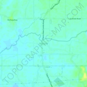 Mappa topografica Mesaoy, altitudine, rilievo