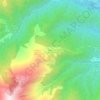 Mappa topografica Aquila, altitudine, rilievo