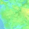 Mappa topografica Kerangre, altitudine, rilievo