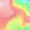 Mappa topografica Volcán Hudson, altitudine, rilievo
