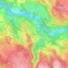 Mappa topografica Le Cros de Lafarre, altitudine, rilievo
