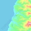 Mappa topografica Portu Maga, altitudine, rilievo