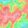Mappa topografica Montbérault, altitudine, rilievo
