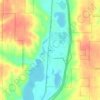 Mappa topografica Waters, altitudine, rilievo