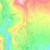 Mappa topografica Antena Claro, altitudine, rilievo