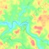 Mappa topografica Bagadó, altitudine, rilievo