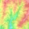 Mappa topografica La Peyzie, altitudine, rilievo