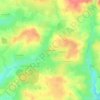 Mappa topografica La Boulanchère, altitudine, rilievo
