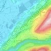 Mappa topografica Combe Verte, altitudine, rilievo