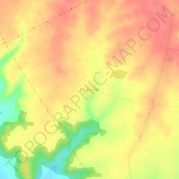 Mappa topografica Maltondi, altitudine, rilievo