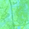 Mappa topografica Overa, altitudine, rilievo