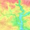 Mappa topografica Coat-kaër, altitudine, rilievo