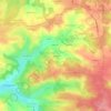 Mappa topografica Lalande, altitudine, rilievo