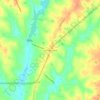 Mappa topografica Lombardy Grove, altitudine, rilievo