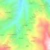 Mappa topografica Las Vegas, altitudine, rilievo