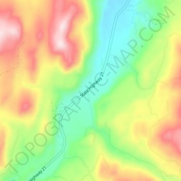 Mappa topografica Malo, altitudine, rilievo