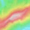Mappa topografica Montagne de la Séranne, altitudine, rilievo