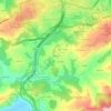 Mappa topografica Cabornio, altitudine, rilievo