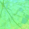Mappa topografica Tweelbäke-Ost, altitudine, rilievo