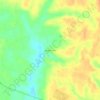 Mappa topografica Beaver Town, altitudine, rilievo