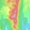 Mappa topografica Flagstaff Hill, altitudine, rilievo