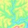 Mappa topografica Penn Lee, altitudine, rilievo
