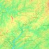 Mappa topografica Roswell, altitudine, rilievo