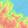 Mappa topografica Port Salio, altitudine, rilievo