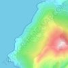 Mappa topografica Canari, altitudine, rilievo