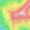 Mappa topografica Le Petit Arc, altitudine, rilievo