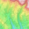 Mappa topografica Provalo, altitudine, rilievo