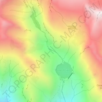 Mappa topografica Alpe Savolere, altitudine, rilievo