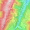 Mappa topografica Les Merciers, altitudine, rilievo