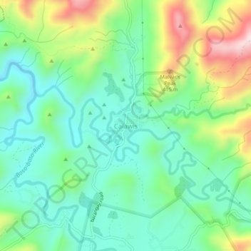 Mappa topografica Calawis, altitudine, rilievo