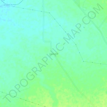 Mappa topografica Jaurasi, altitudine, rilievo