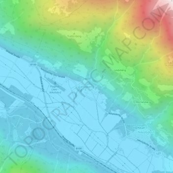 Mappa topografica Lengberg, altitudine, rilievo