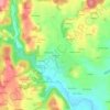 Mappa topografica Kermouël, altitudine, rilievo