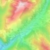 Mappa topografica Les Nants, altitudine, rilievo